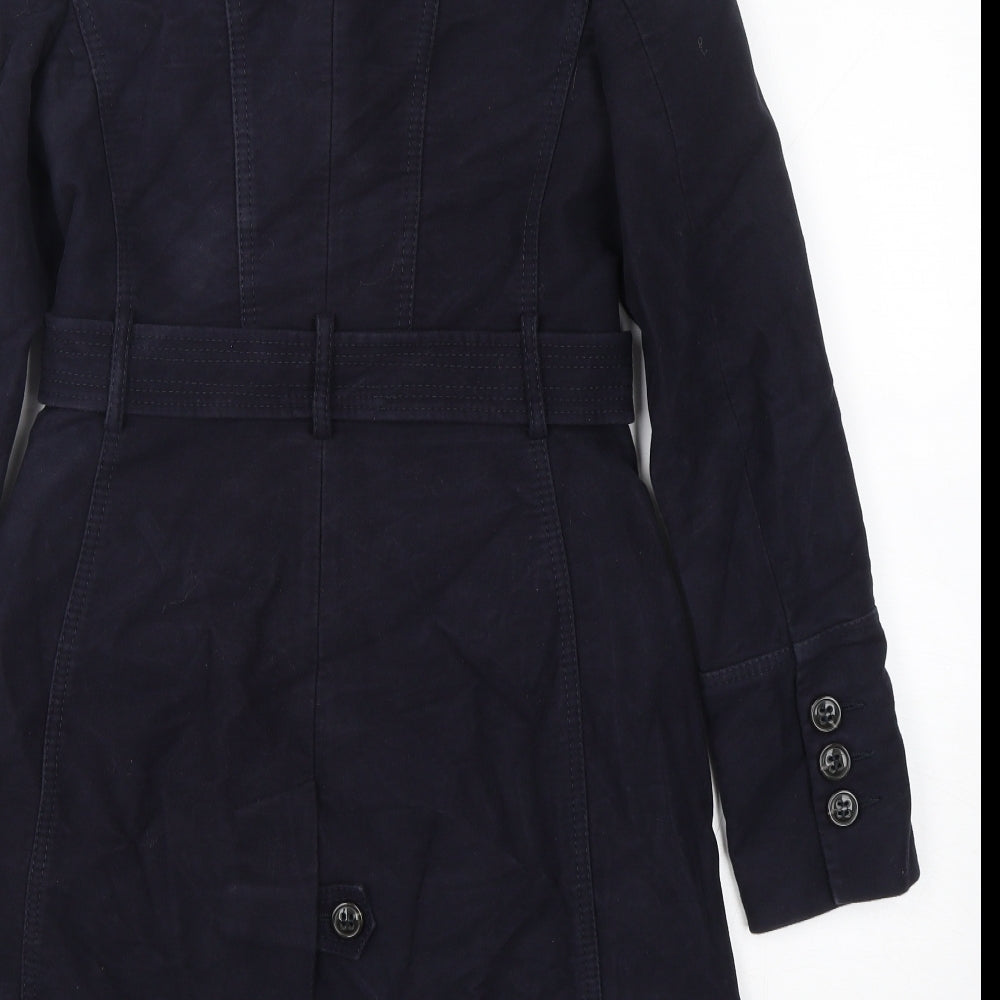 Karen Millen Womens Blue   Pea Coat Coat Size 10  Button