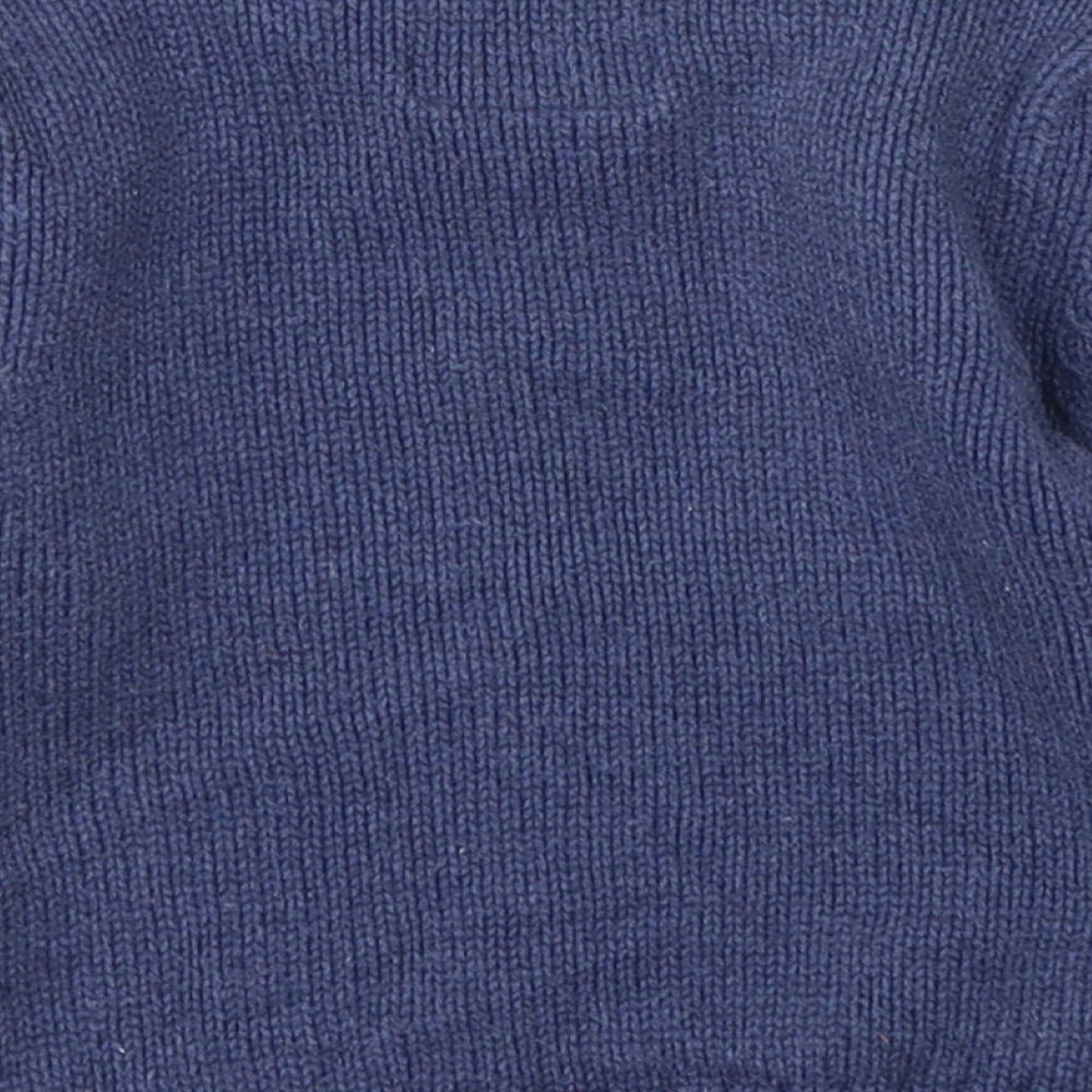 NEXT Boys Blue  Cotton Pullover Jumper Size 9-12 Months   - Christmas