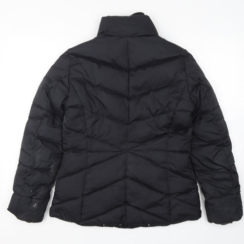 Espirit Womens Black   Puffer Jacket Jacket Size 10  Zip
