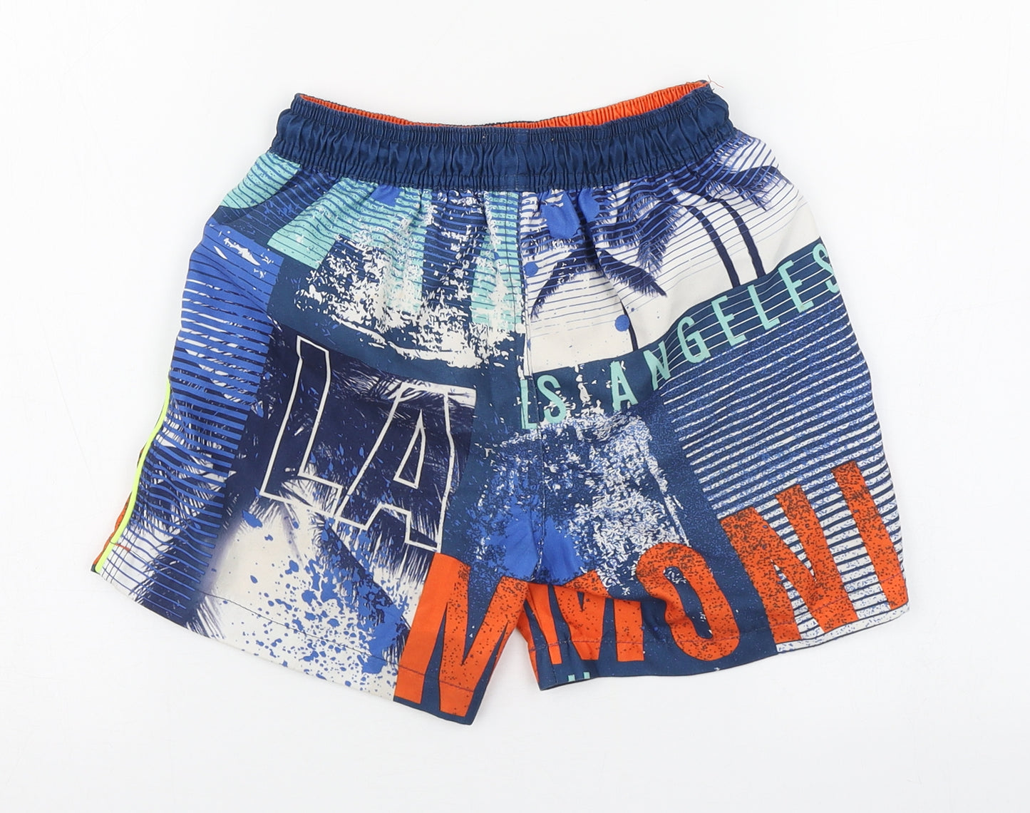 Cool Vibe Boys Multicoloured  Polyester Sweat Shorts Size 6-7 Years  Regular Tie - Swim Trunks