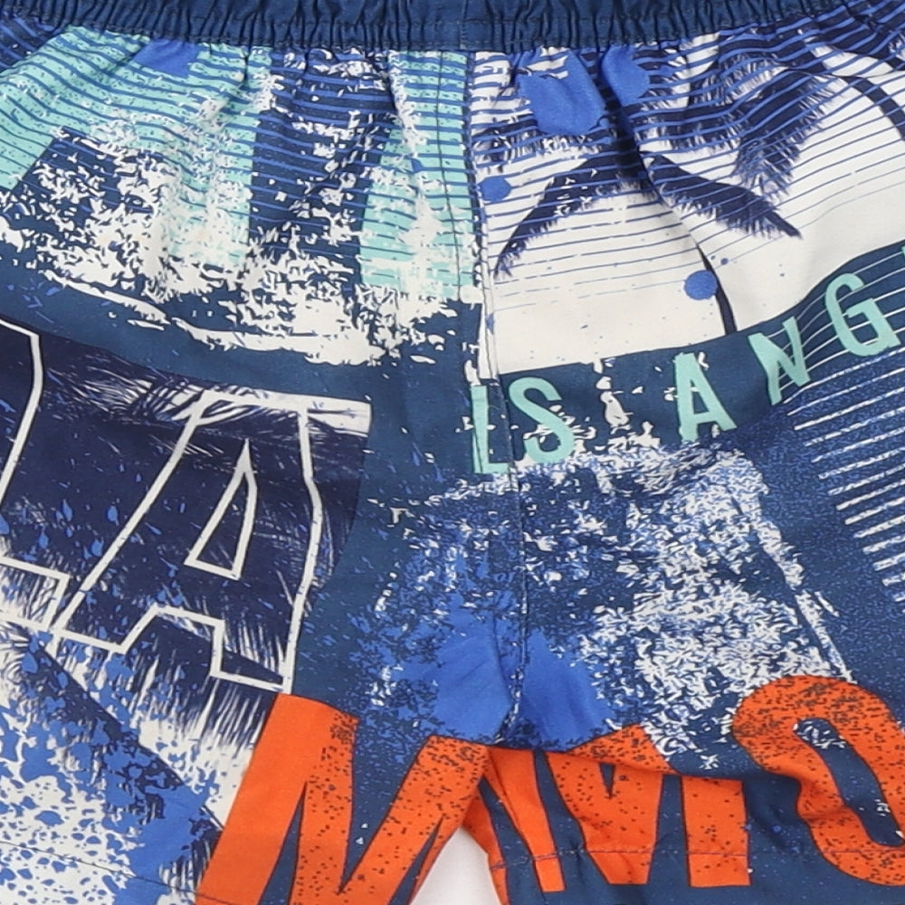 Cool Vibe Boys Multicoloured  Polyester Sweat Shorts Size 6-7 Years  Regular Tie - Swim Trunks