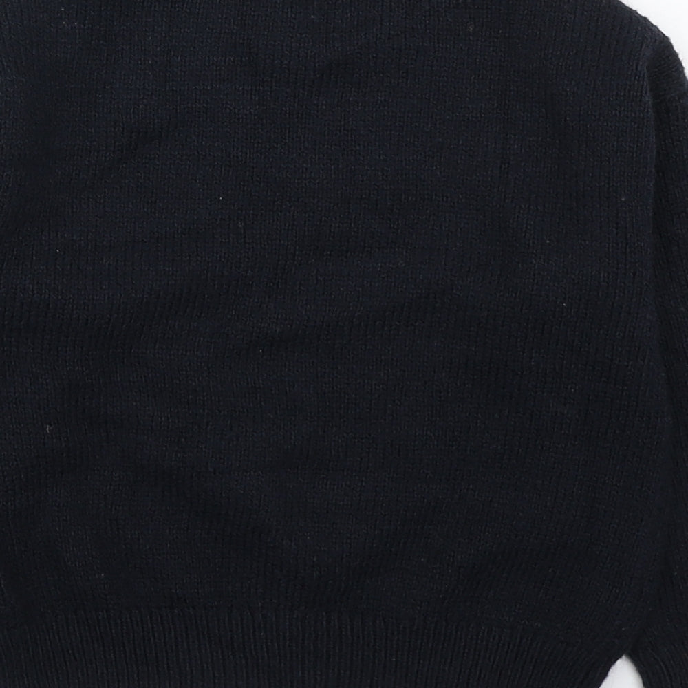 NEXT Girls Blue Round Neck  Acrylic Pullover Jumper Size 5 Years  Pullover