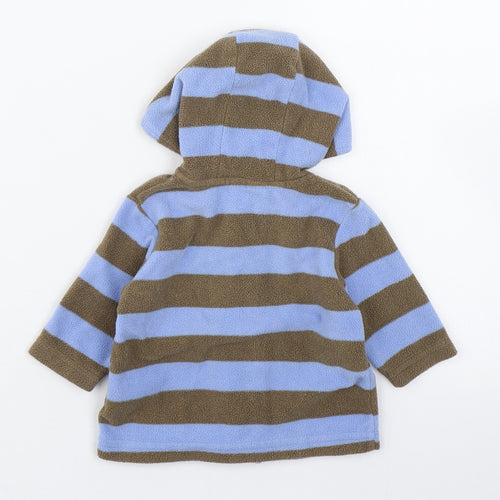 Cherokee Baby Blue Striped  Jacket  Size 0-3 Months   Zip
