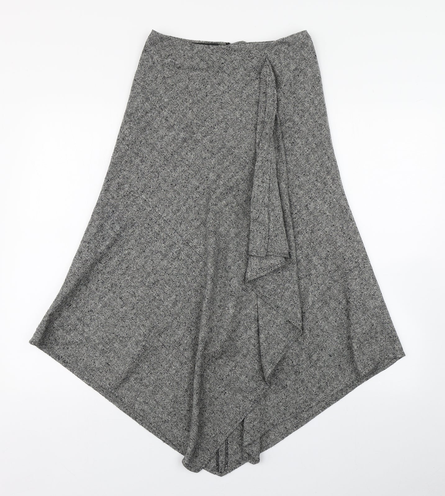Episode Womens Grey  Silk A-Line Skirt Size 6   Zip
