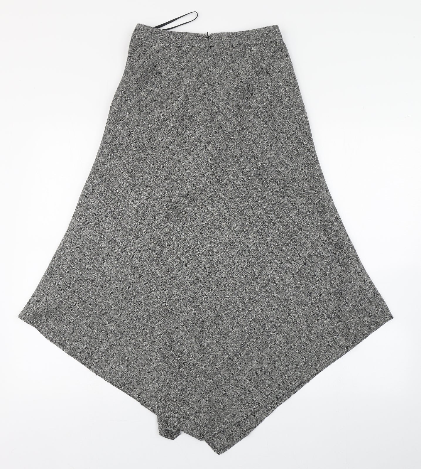 Episode Womens Grey  Silk A-Line Skirt Size 6   Zip