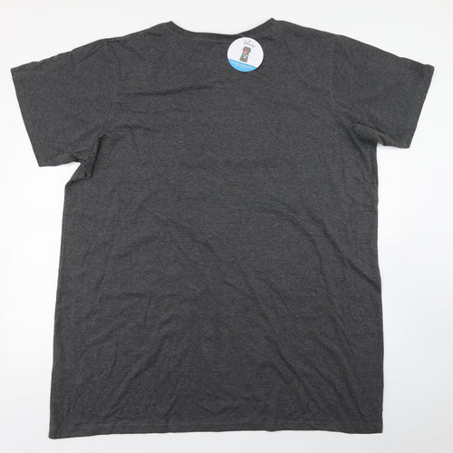 Primark Womens Grey Solid Cotton Top Pyjama Top Size 2XL   - The Little Mermaid