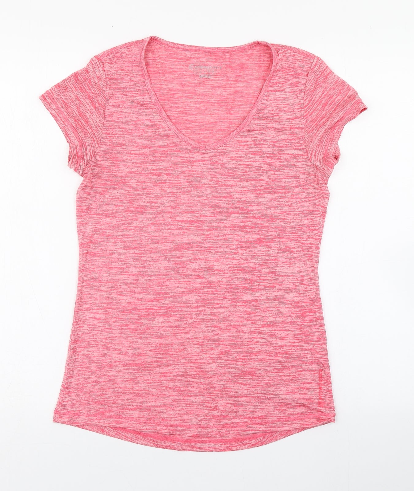 ENERGETICS Womens Pink  Polyester Basic T-Shirt Size 10 V-Neck Pullover