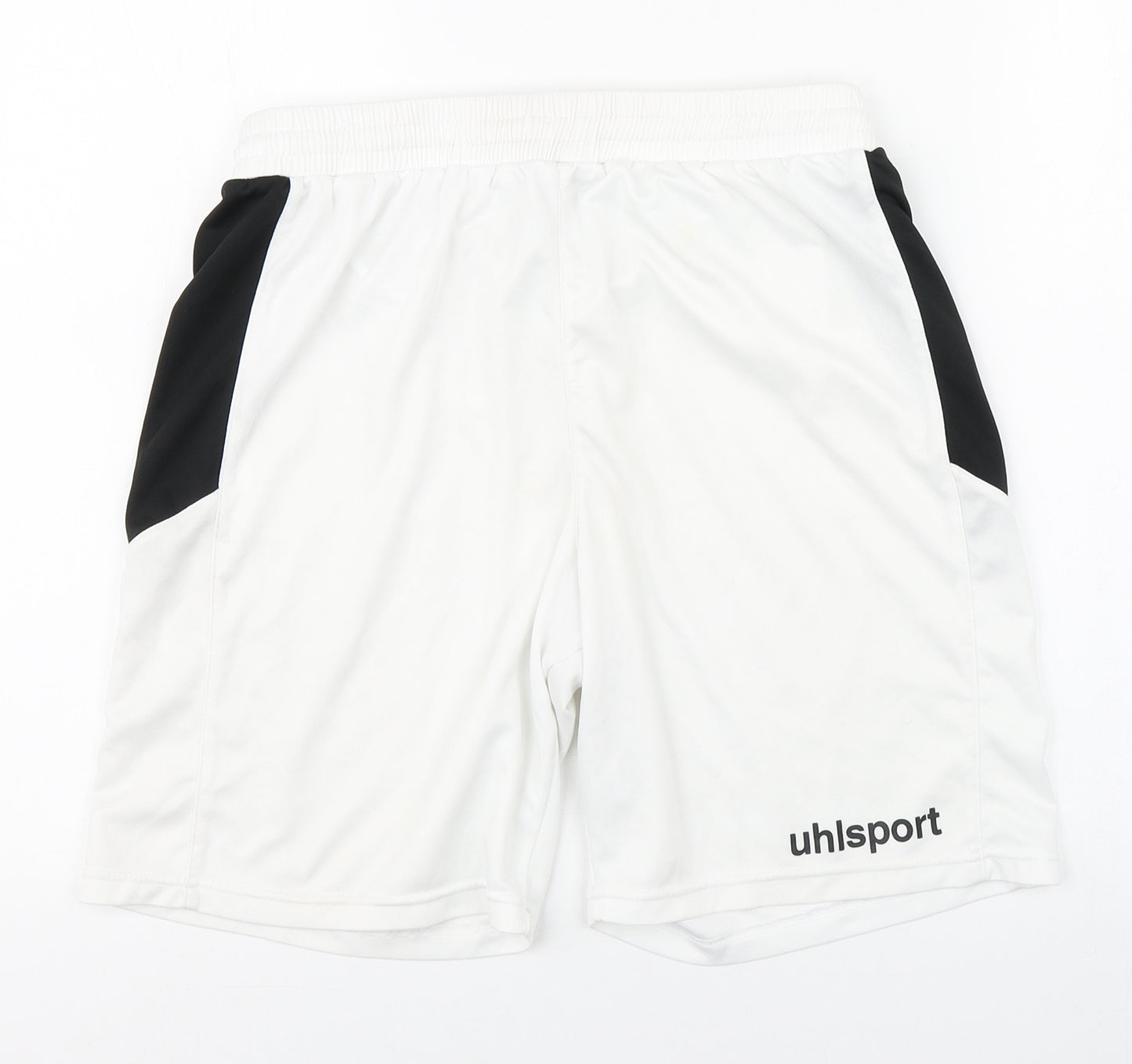 Uhlsport Mens White  Polyester Sweat Shorts Size L L9 in Regular