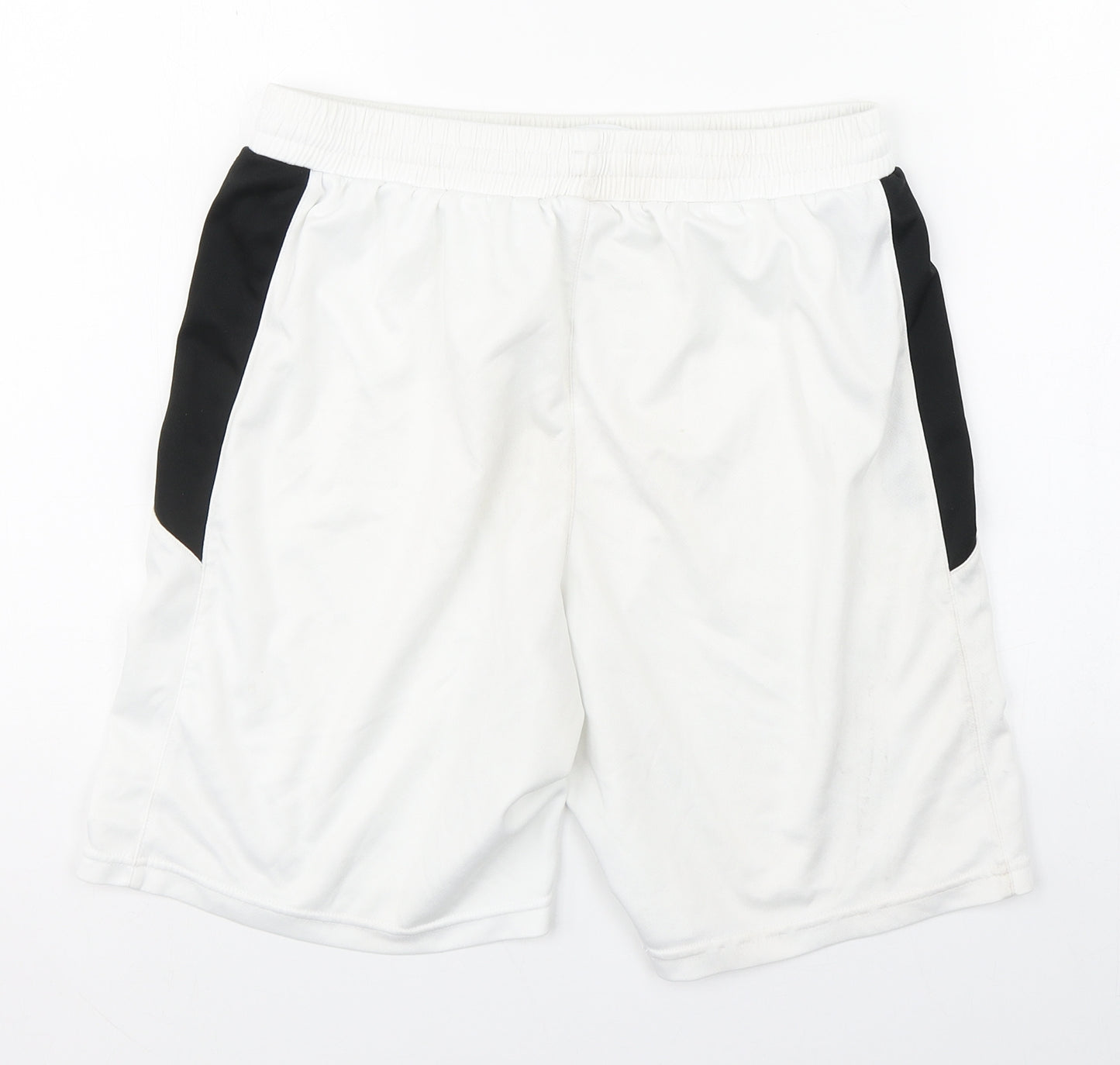 Uhlsport Mens White  Polyester Sweat Shorts Size L L9 in Regular