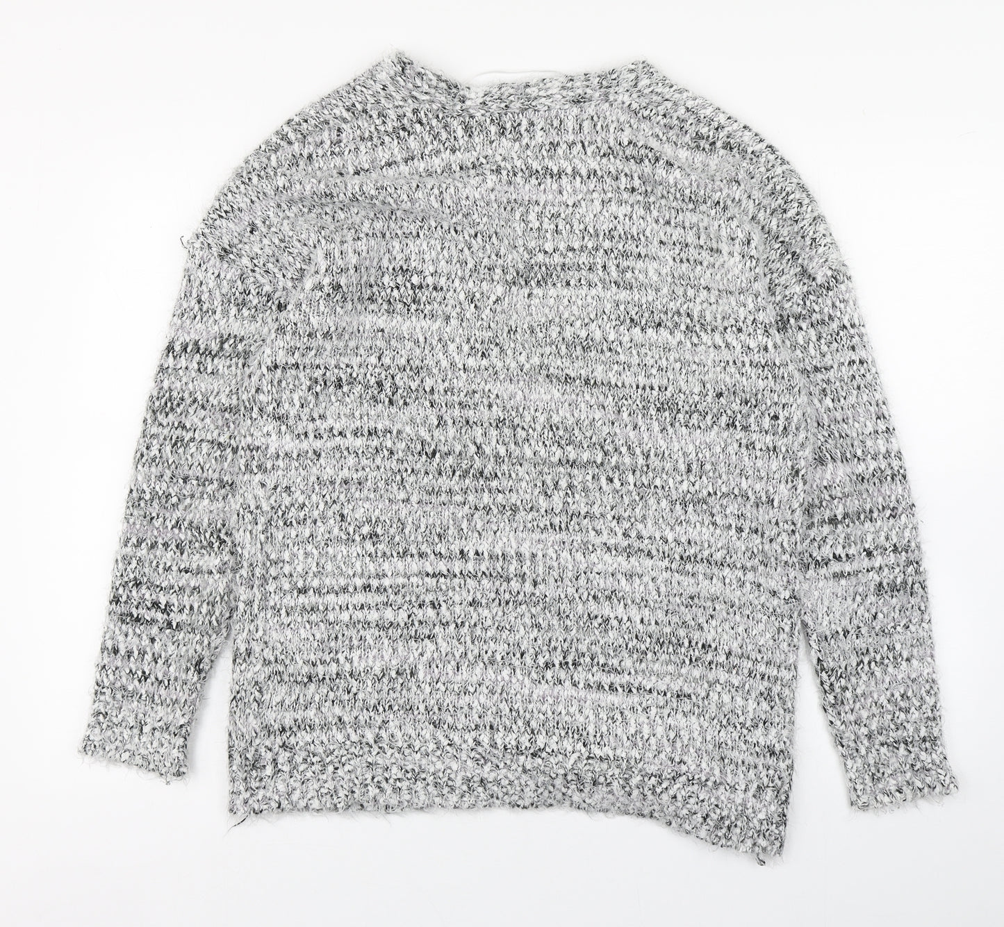 Primark Womens Grey V-Neck  Polyester Cardigan Jumper Size XS