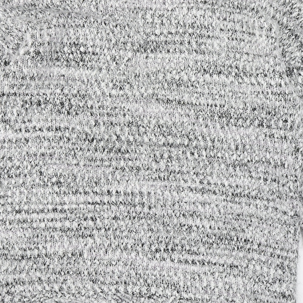 Primark Womens Grey V-Neck  Polyester Cardigan Jumper Size XS