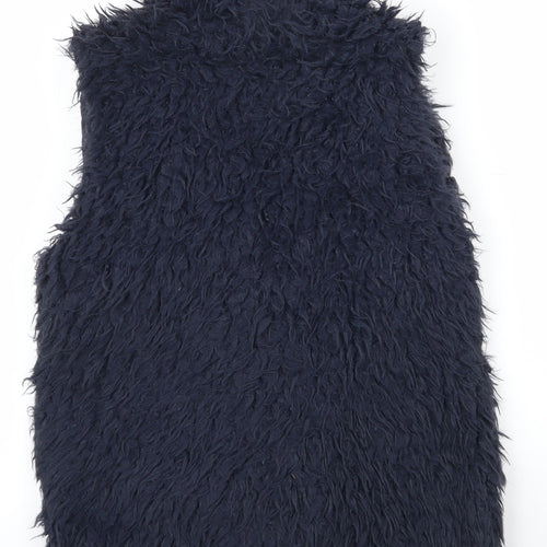 VERO MODA Womens Blue   Gilet Waistcoat Size XS  Snap