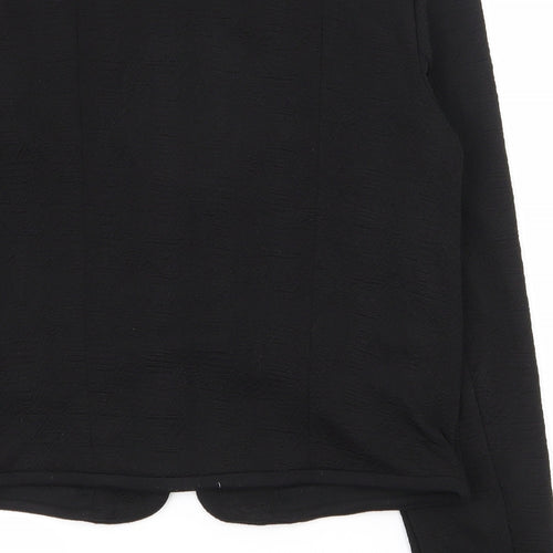 Atmosphere Womens Black Geometric  Jacket  Size 8  Zip