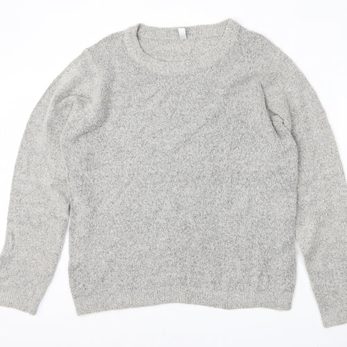 Soyaconcept Womens Grey Round Neck  Acrylic Pullover Jumper Size XL