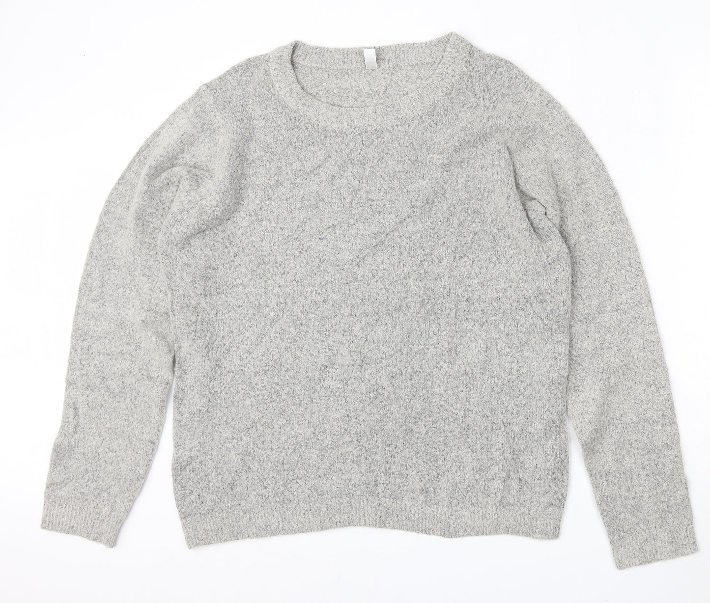 Soyaconcept Womens Grey Round Neck  Acrylic Pullover Jumper Size XL