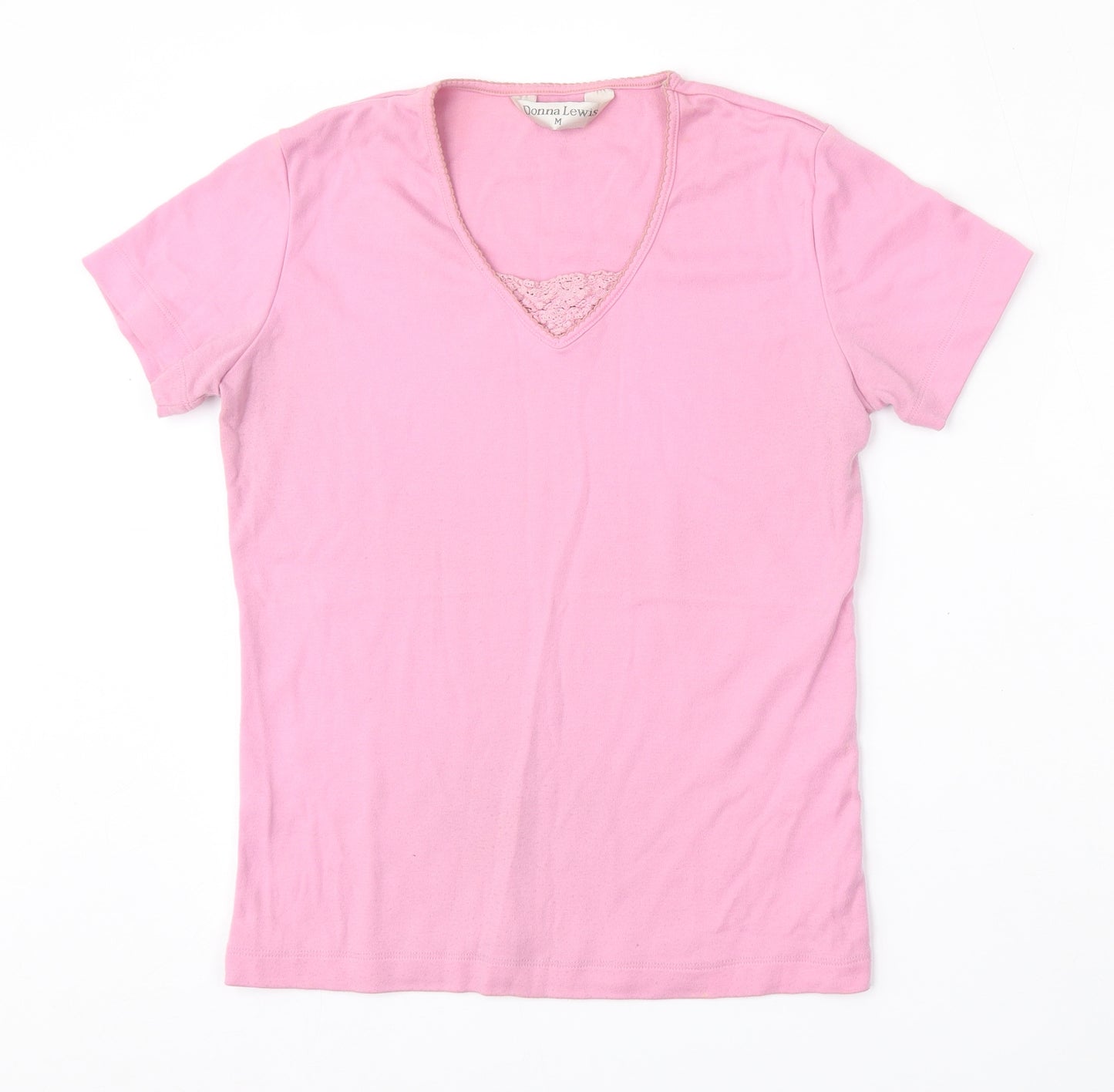 Donna Lewis Womens Pink  Polyester Pullover Sweatshirt Size M