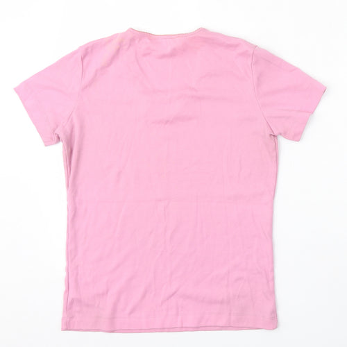 Donna Lewis Womens Pink  Polyester Pullover Sweatshirt Size M