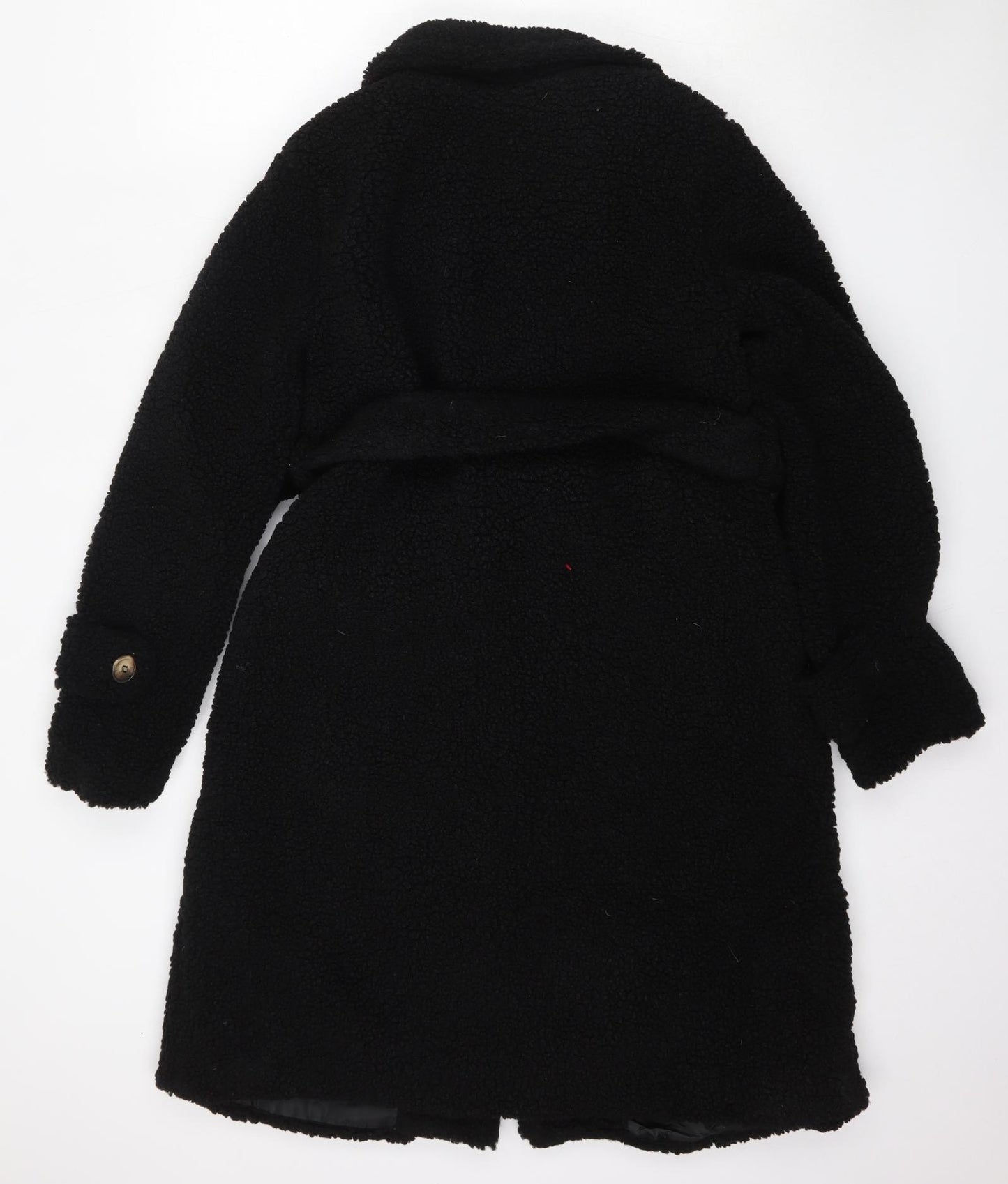Boohoo Womens Black   Pea Coat Jacket Size 10  Button