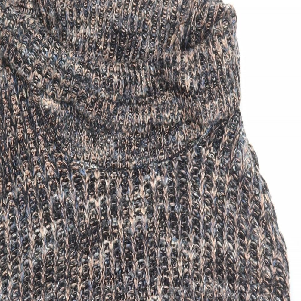 Katsumi Womens Grey Roll Neck  Acrylic Vest Jumper Size M