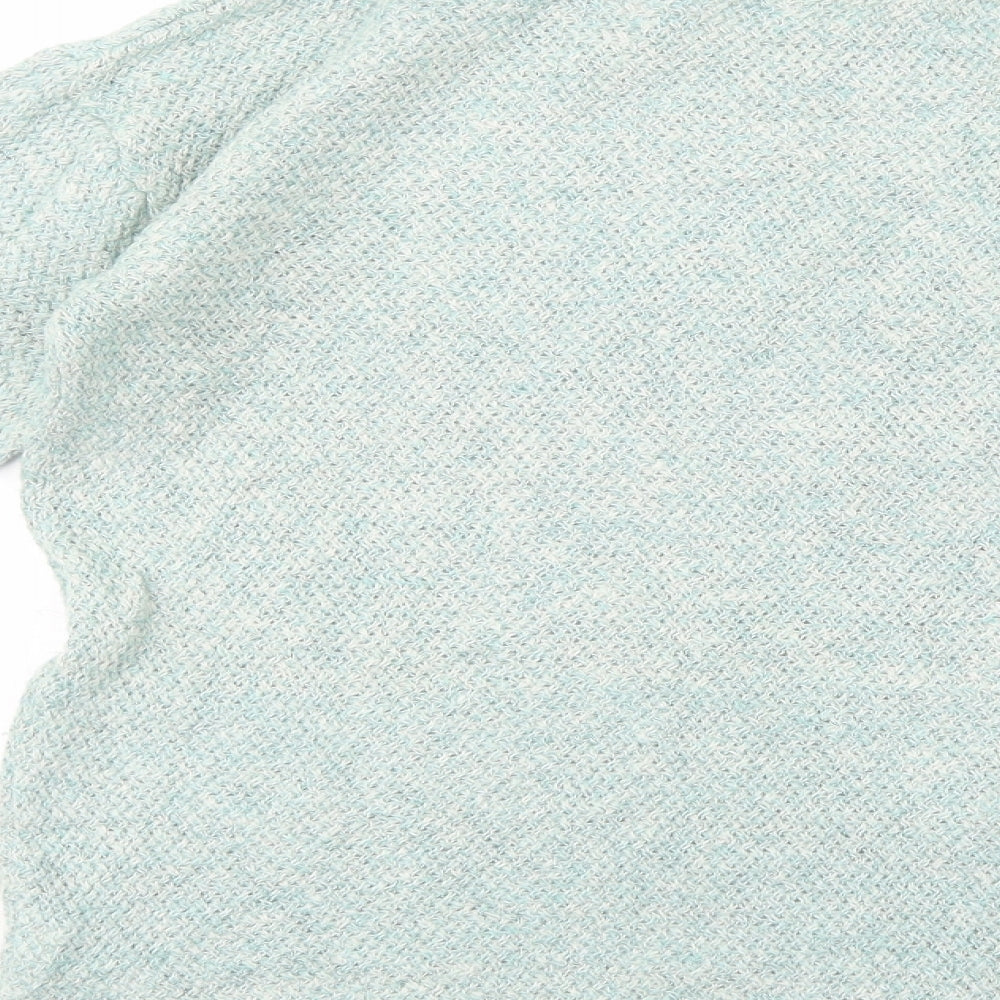 Fat Face Womens Green Boat Neck  Cotton Pullover Jumper Size 12
