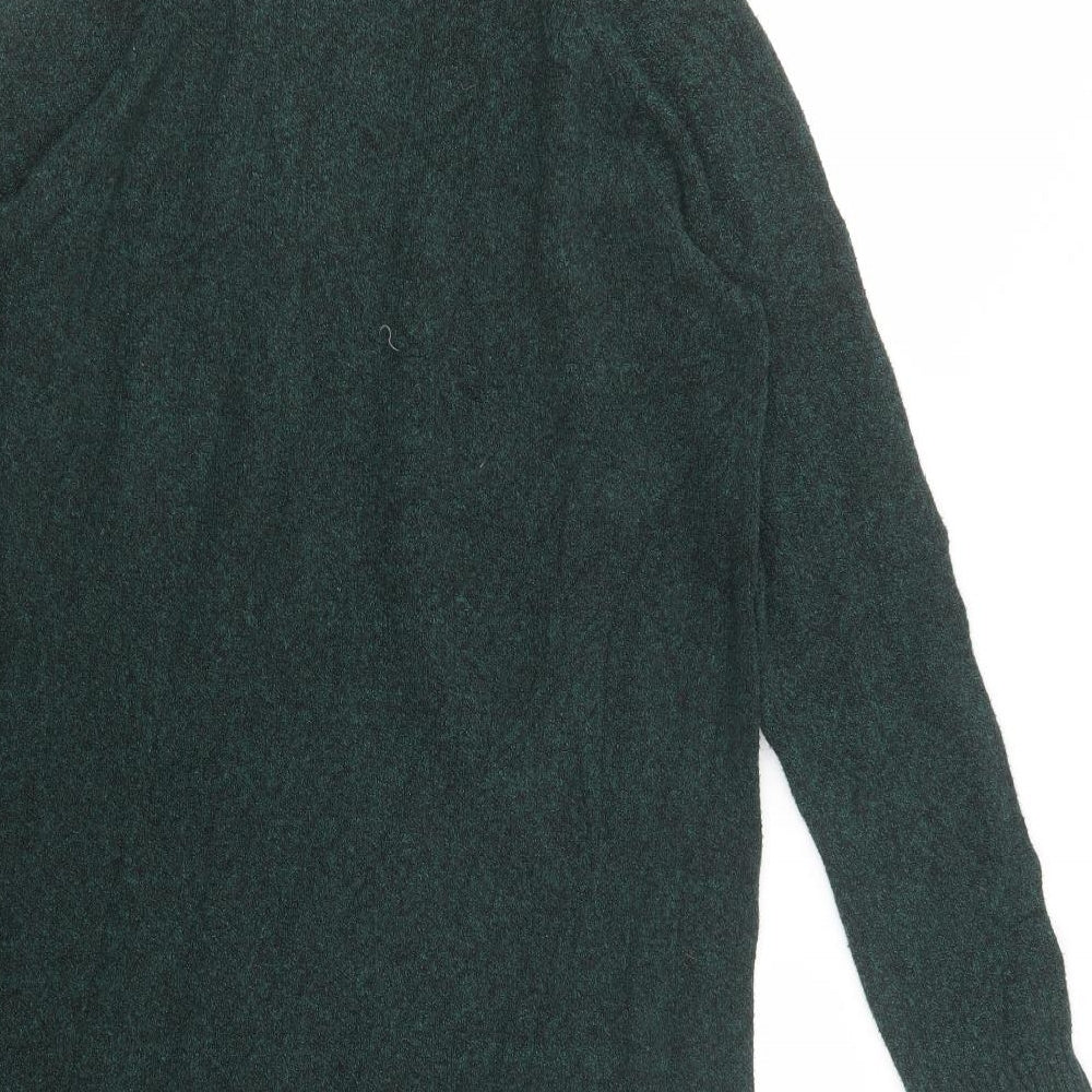 FOREVER 21 Womens Green  Polyester Jumper Dress  Size S  High Neck Pullover