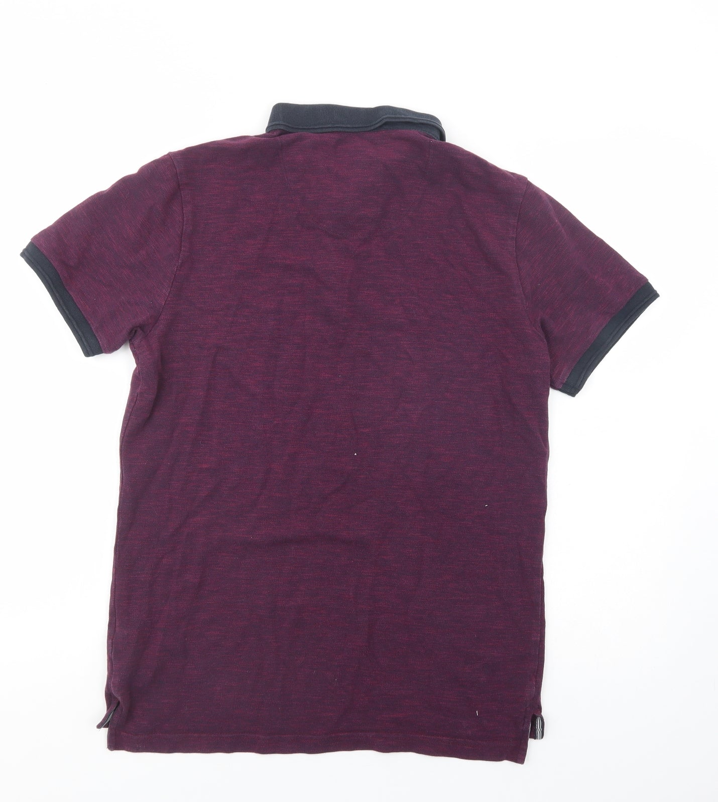 Kensington Eastside Mens Purple  Cotton  Polo Size M Collared Button