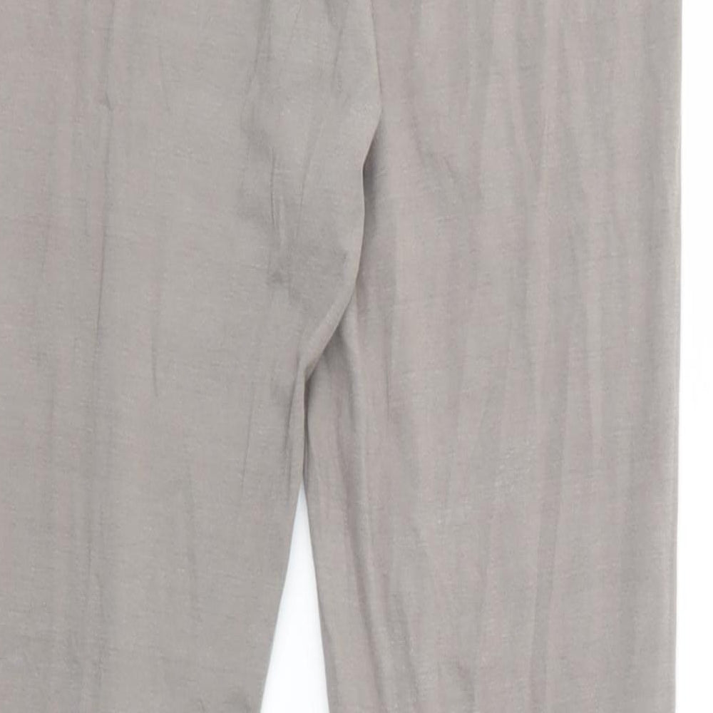 Beck & Hersey Womens Grey  Cotton Jogger Leggings Size 8 L28 in   - Leggings