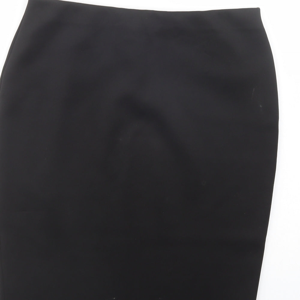 Papaya Womens Black  Polyester Straight & Pencil Skirt Size 12