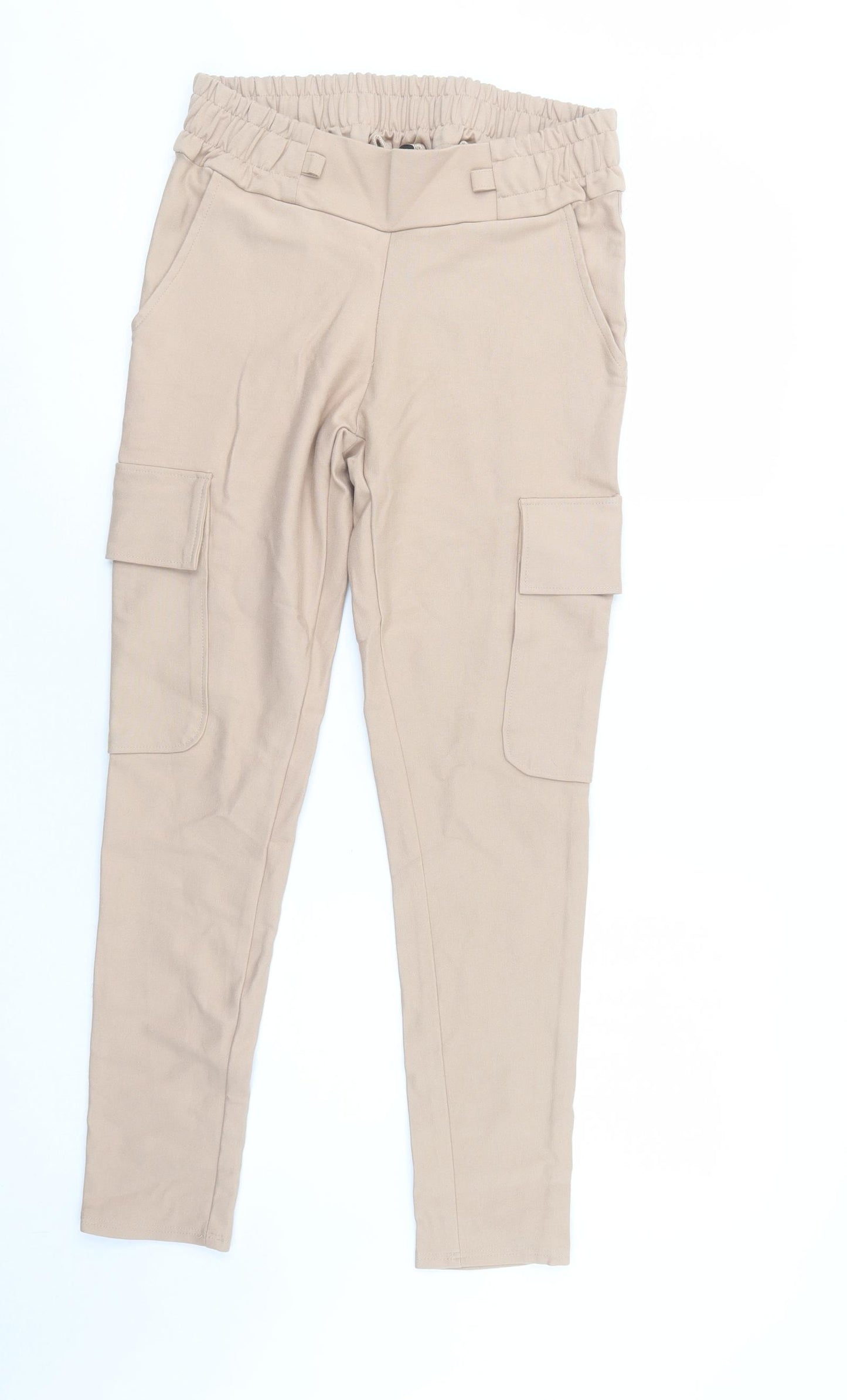 Cocomore Womens Beige  Polyurethane Cargo Trousers Size 10 L29 in Regular