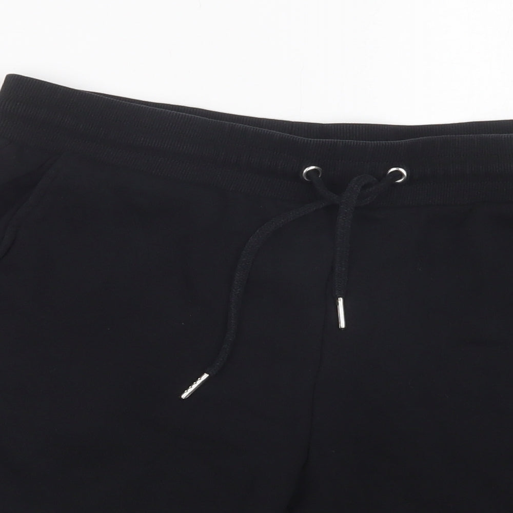 ASOS Mens Black  Cotton Sweat Shorts Size M L9 in Regular Drawstring