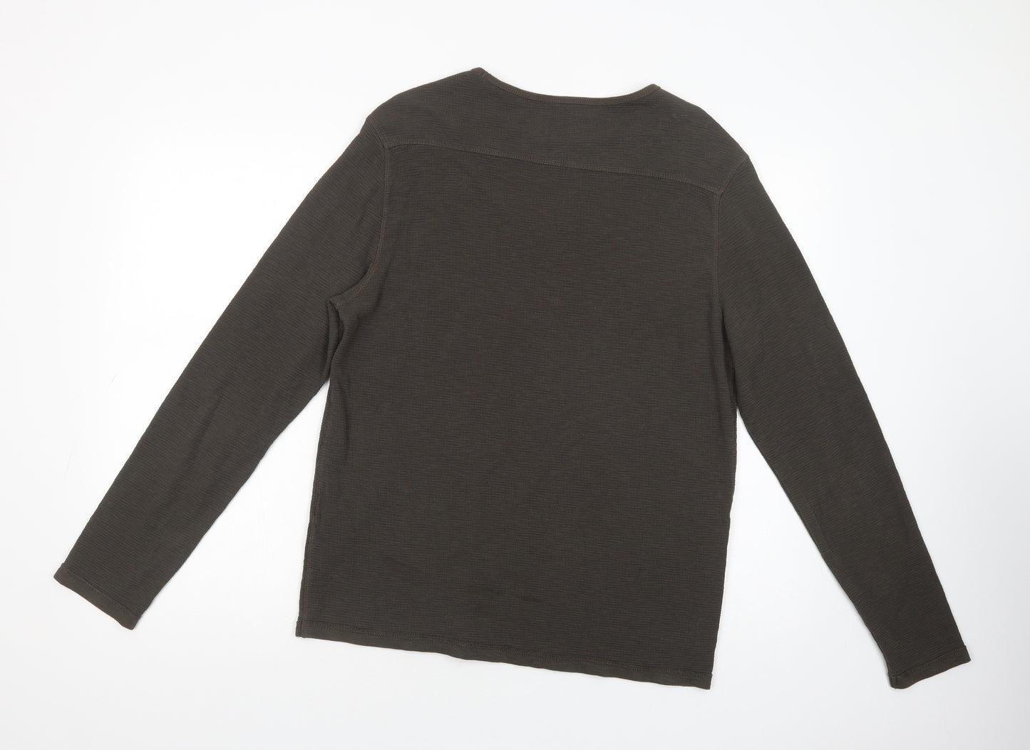 All Saints Mens Green  Cotton Vest Sweatshirt Size M