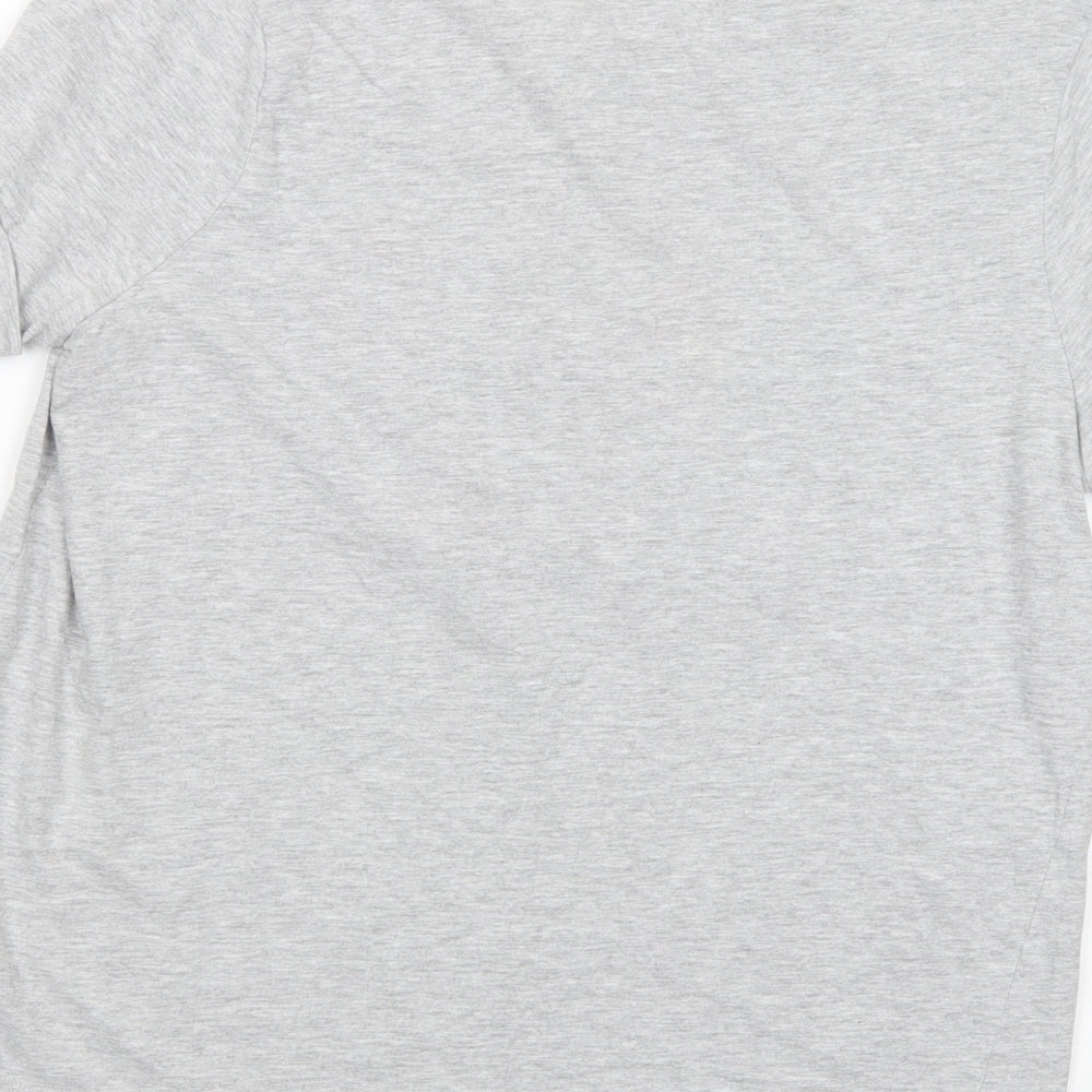 TU Womens Grey  Cotton Basic T-Shirt Size 14 Crew Neck - Vacay