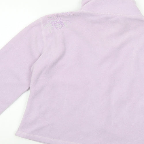 Dolce Dolce Womens Purple  Polyester Full Zip Sweatshirt Size 16  Zip