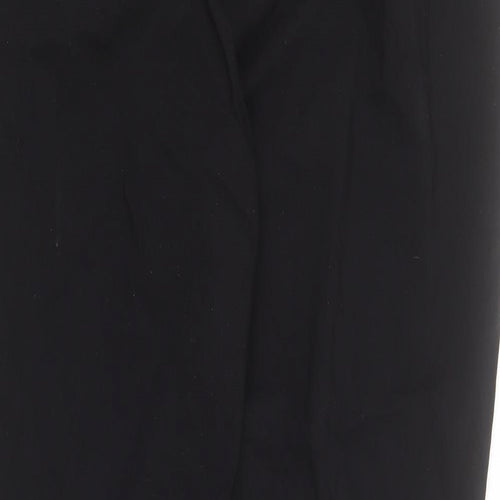 Yours Womens Black  Nylon Carrot Trousers Size 16 L31 in Regular Zip