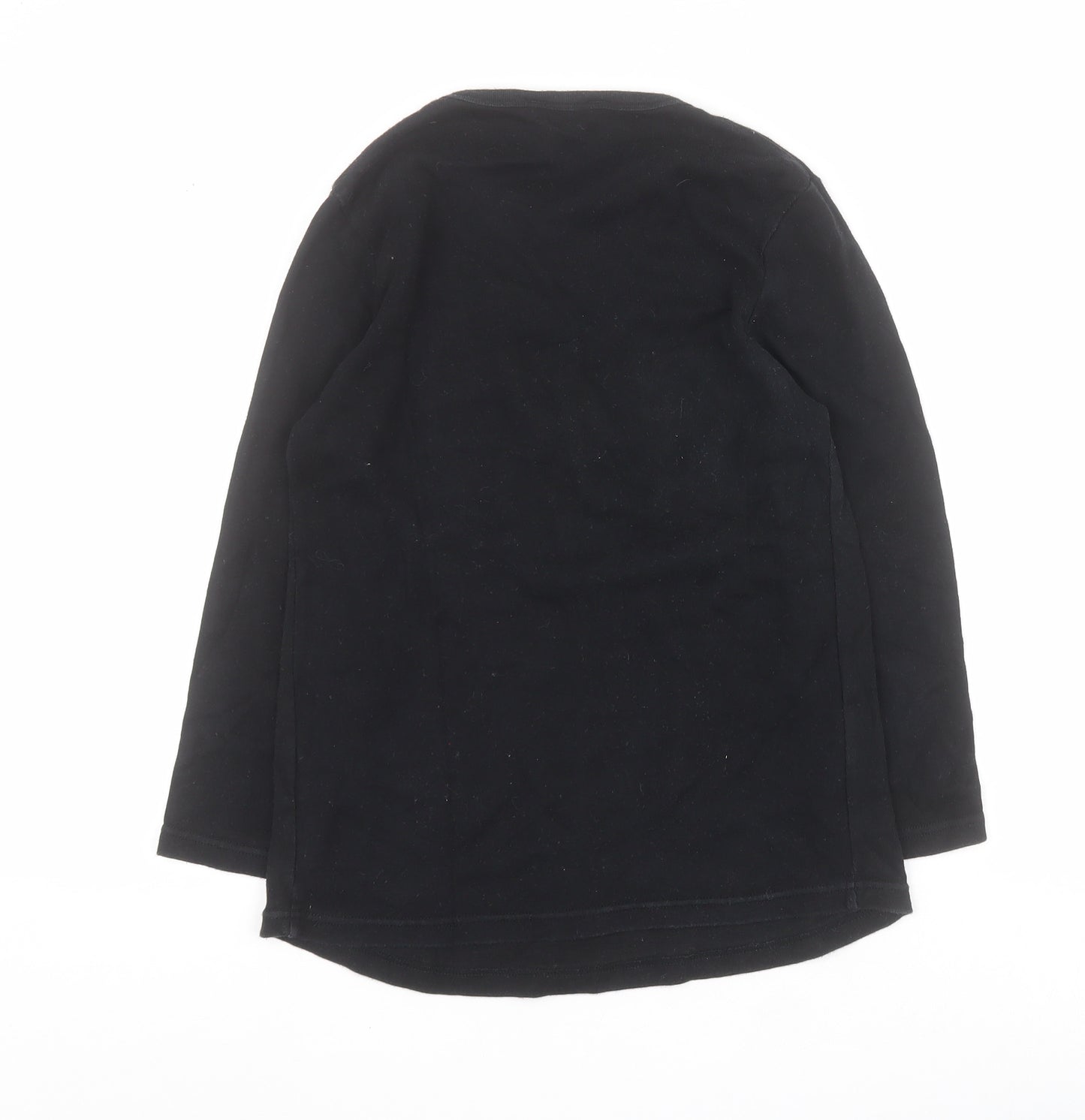 Dorothy Perkins Womens Black  100% Cotton Basic T-Shirt Size 10 Round Neck - 'Expecting- Mum in training'
