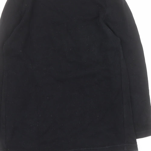 Dorothy Perkins Womens Black  100% Cotton Basic T-Shirt Size 10 Round Neck - 'Expecting- Mum in training'