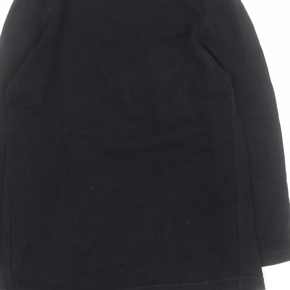 Dorothy Perkins Womens Black  100% Cotton Basic T-Shirt Size 10 Round Neck - 'Expecting- Mum in training'