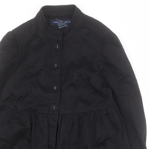 French Connection Womens Black   Jacket  Size S  Button