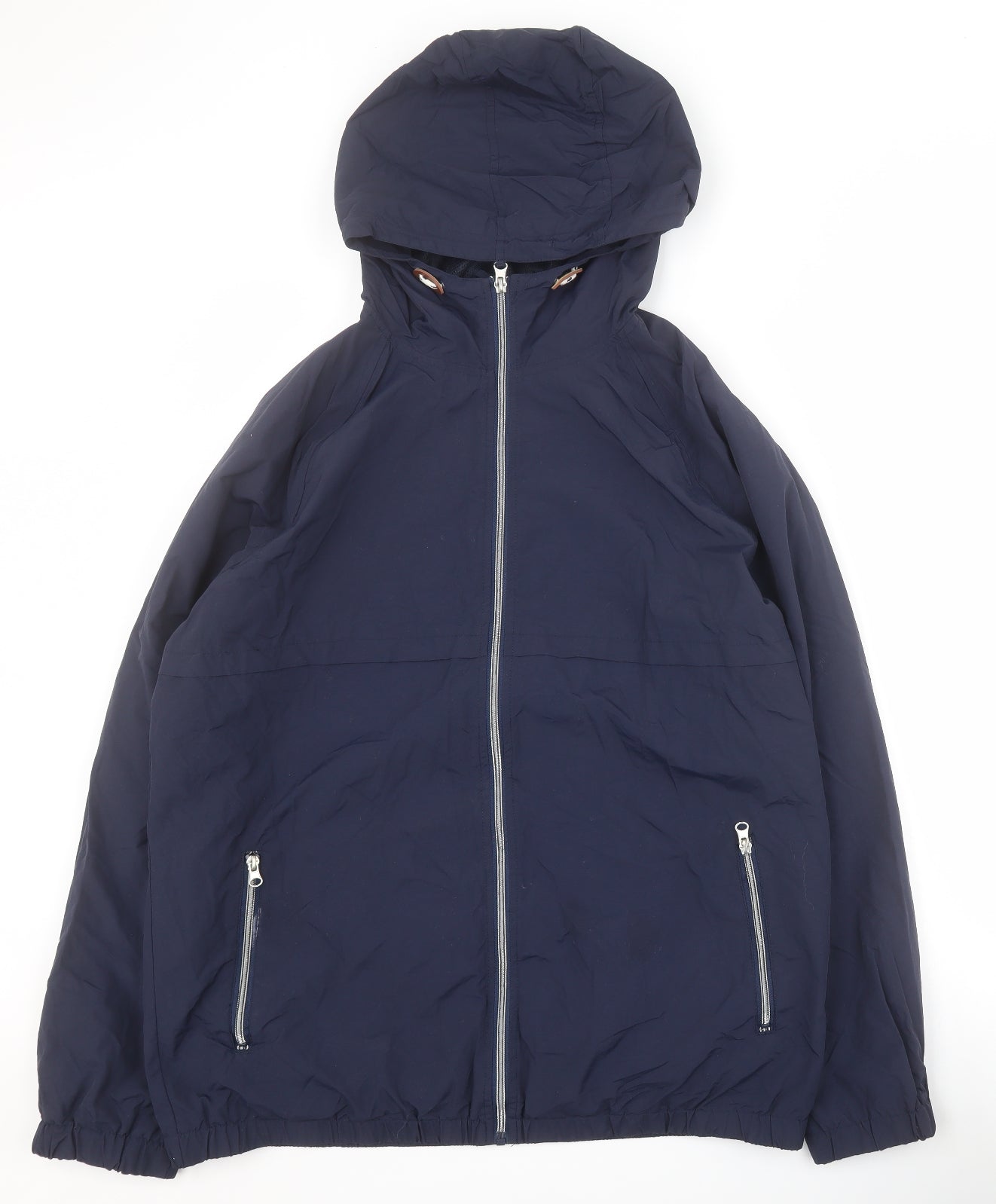 George Mens Blue   Rain Coat Coat Size XL  Zip