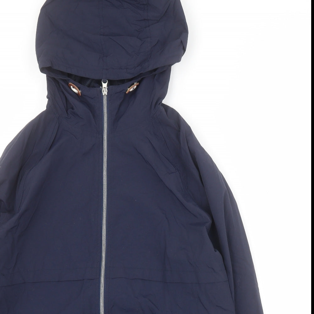 George Mens Blue   Rain Coat Coat Size XL  Zip