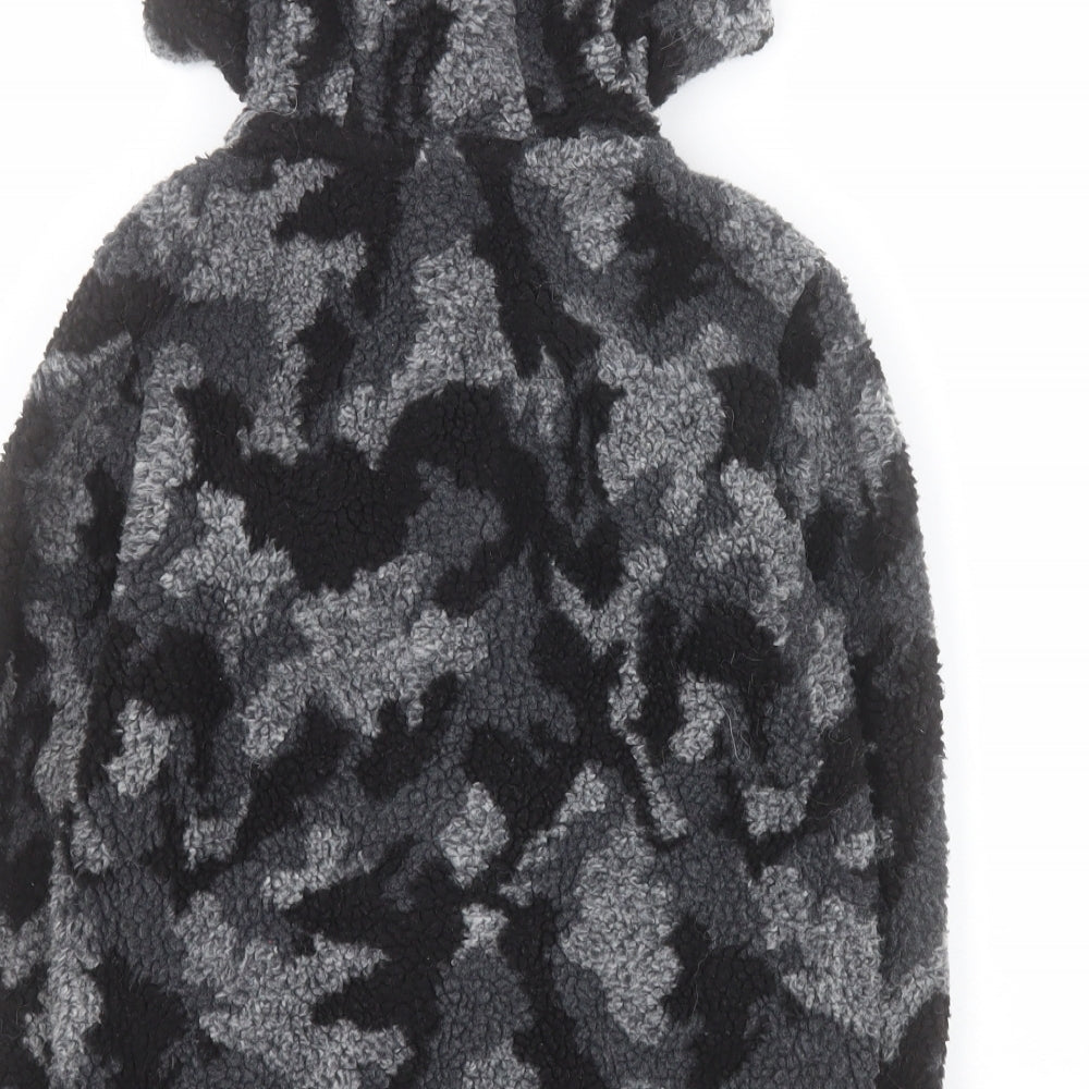 George Boys Grey Camouflage  Jacket Coat Size 6-7 Years  Zip