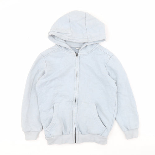 TU Boys Blue  Cotton Full Zip Hoodie Size 6 Years  Zip