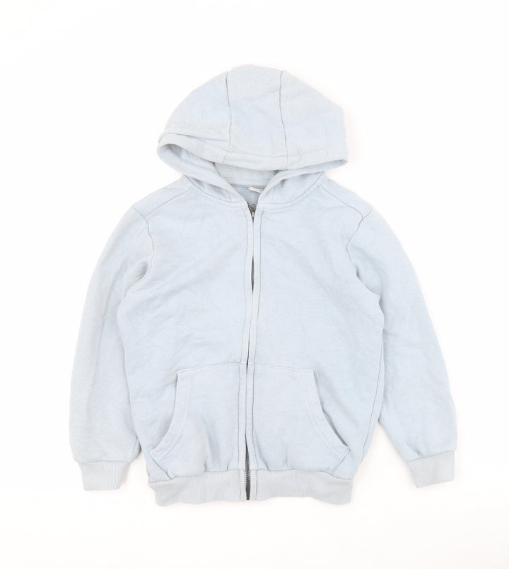 TU Boys Blue  Cotton Full Zip Hoodie Size 6 Years  Zip