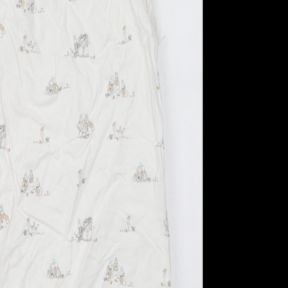 TU Baby White Solid Cotton Cami One Piece Size 18-24 Months  Zip - Peter Rabbit Sleeping Bag