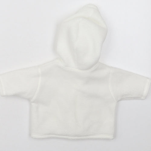 Mothercare Girls White   Jacket  Size Newborn   Button
