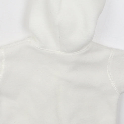 Mothercare Girls White   Jacket  Size Newborn   Button