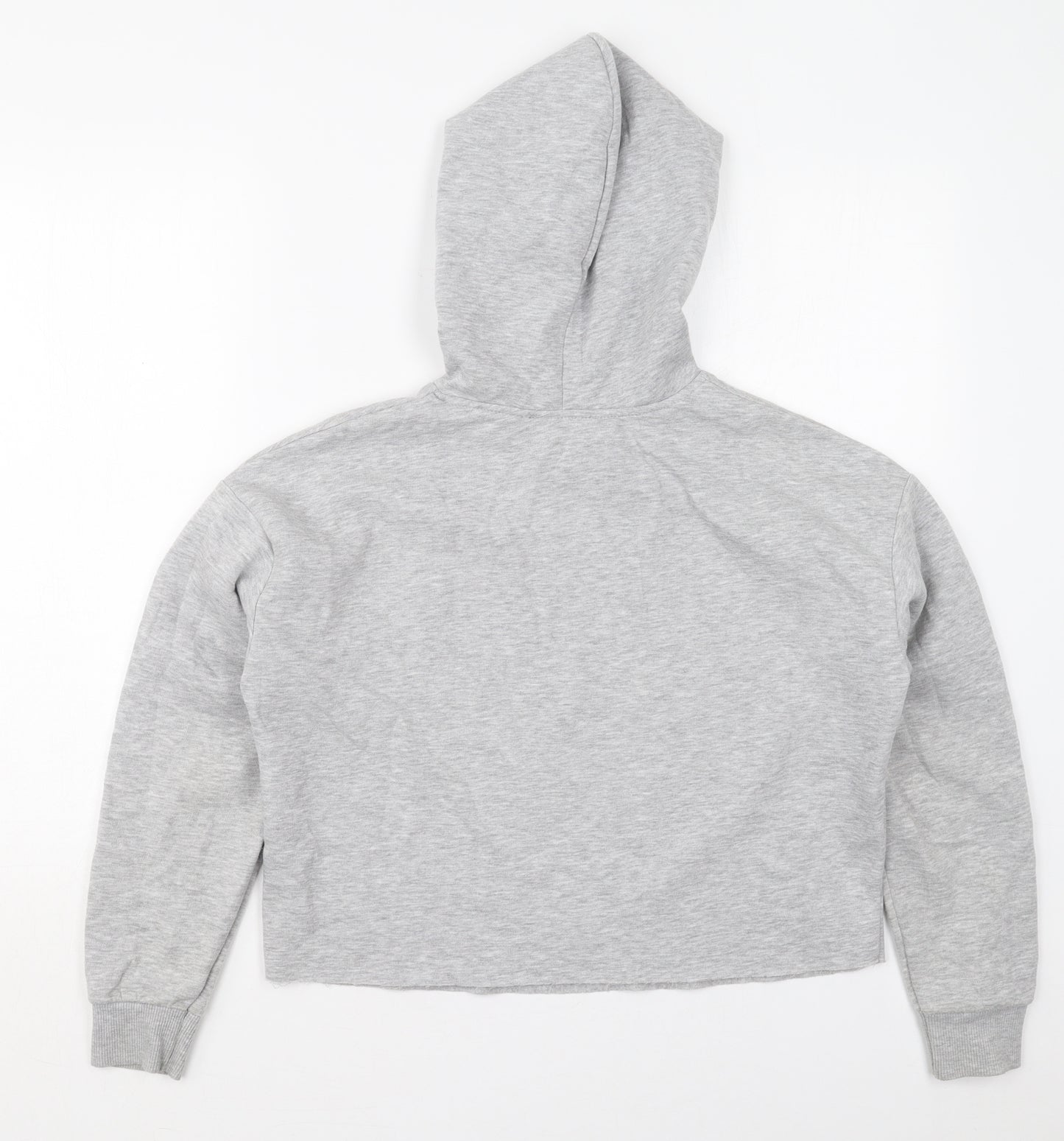New Look Girls Grey  Cotton Pullover Hoodie Size 14-15 Years  Pullover - Friends