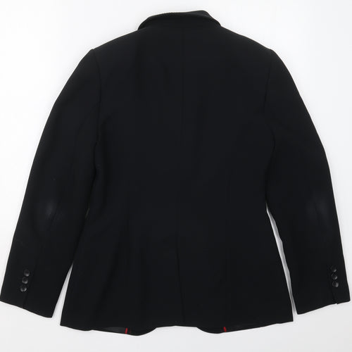NEXT Womens Black  Polyester Jacket Suit Jacket Size 10