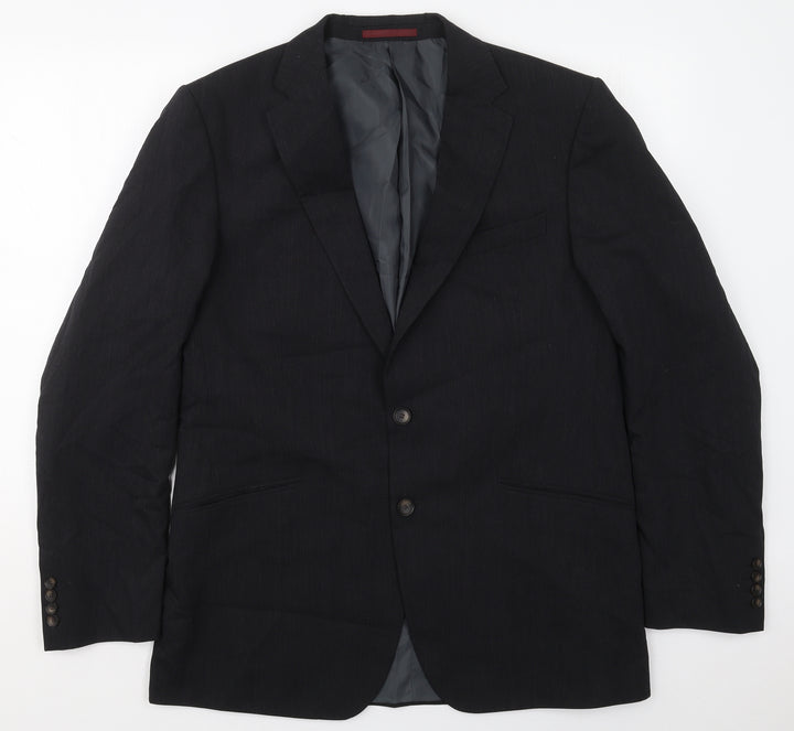 Marks and Spencer Mens Grey  Wool Jacket Suit Jacket Size 42