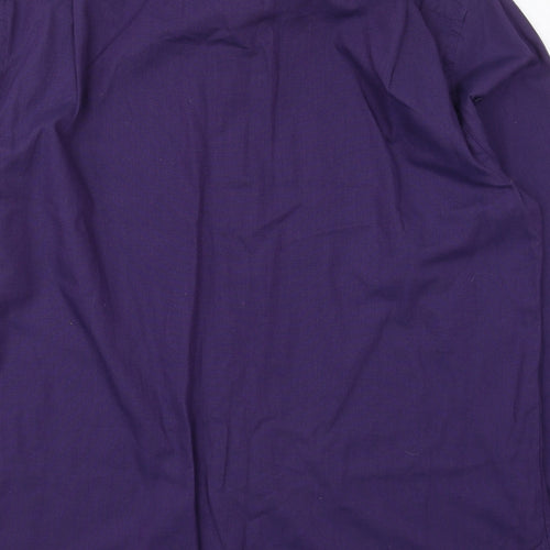Jack Reid Mens Purple  Cotton  Dress Shirt Size 16 Collared Button